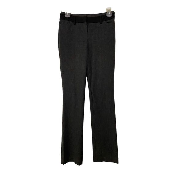 Express Editor Gray Mid-Rise Flared Leg Dress Pants Size 00 Regular - Picture 1 of 13